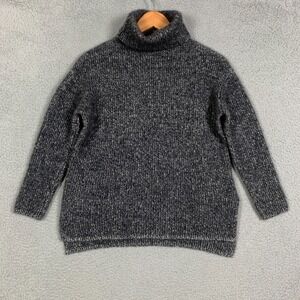 Nordstrom Signature Gray Cashmere Turtleneck Sweater